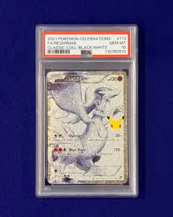 PSA 10 Reshiram #113 Celebrations: Classic Collection 2021 Pokemon GEM MINT - Image 1