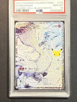 2021 POKEMON CELEBRATIONS CLASSIC COLLECTION #113 FA/RESHIRAM CLASSIC PSA 10 - Image 4