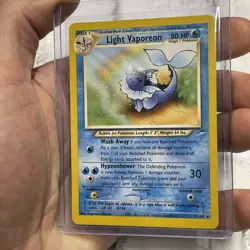 Pokemon Card - Light Vaporeon Neo Destiny 52/105 Uncommon LP/NM Vintage WOTC TCG - Image 2