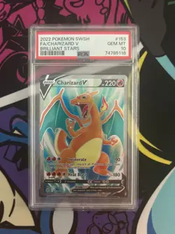 Charizard V 153/172 Brilliant Stars Full Art PSA 10 - Image 1