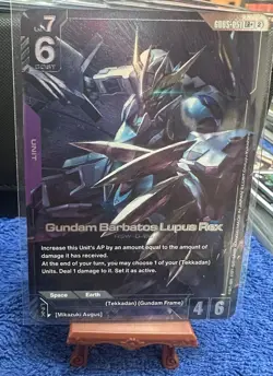 Gundam Barbatos Lupus Rex LR+ GD05-051 Holo Gundam Card Alt Art - Image 3
