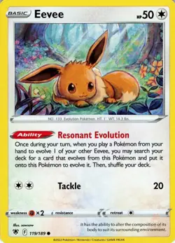 Eevee 119/189 Astral Radiance - MID ERA - Pokemon NM - Image 1