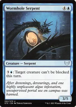 Wormhole Serpent 62 -Strixhaven: School of Mages - NM - Image 1