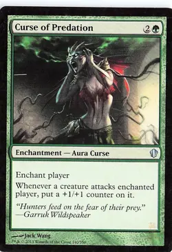 Curse of Predation 140/356 The List Reprints Uncommon Magic: The Gathering NM - Image 1