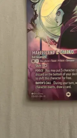Disney Lorcana TCG Maleficent & Diablo Evil enchanted attack of the vine - Image 5