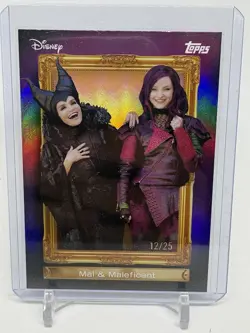 2026 Topps Disney Neon Mal & Maleficent Family First Orange /25 (G40) - Image 1