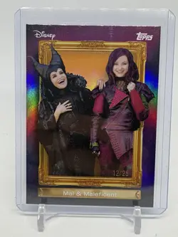 2026 Topps Disney Neon Mal & Maleficent Family First Orange /25 (G40) - Image 2