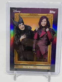 2026 Topps Disney Neon Mal & Maleficent Family First Orange /25 (G40) - Image 3