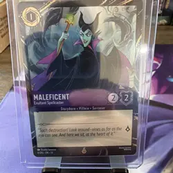 Disney Lorcana Maleficent Exultant Spellcaster 4/D15 Foil Chase Promo - Image 3