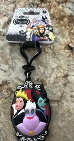 Disney Villains Evil Queen, Ursula, Maleficent Keychain Bag Clip Figural NEW - Image 1