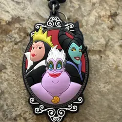 Disney Villains Evil Queen, Ursula, Maleficent Keychain Bag Clip Figural NEW - Image 2