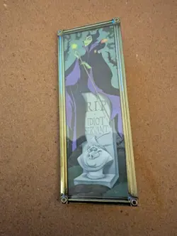 Disney Parks Collection Long Maleficent R.I.P. Pin - Image 1