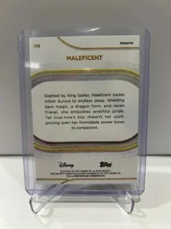 2025 Topps Chrome Disney Maleficent Refractor #119 - Image 2