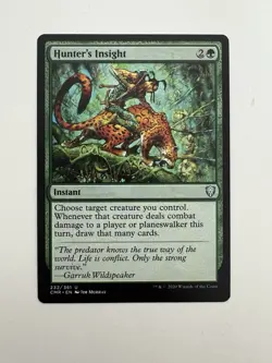 Hunter’s Insight MTG Magic the Gathering Card NM Near Mint CMR - Image 1