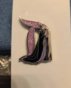 Maleficent Disneyland D LE 300 Fantasy Pin Purple Glitter - Image 1