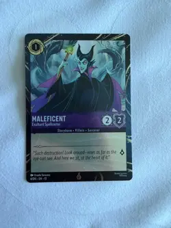 2026 DINSEY PARKS LORCANA ATTACK OF THE VINE PROMO CARD MALEFICENT #4/DIS EN 13 - Image 1