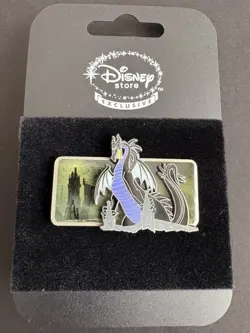Disney Store Exclusive Maleficent Dragon On Castle Drawbridge 2008 Pin on Pin - Image 1