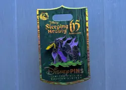 Disney Sleeping Beauty 65th Anniversary Maleficent Dragon Pin LE 3000 - Image 1