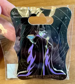 Disney WDI Disneyland 60th 60 Diamond Character LE 250 Pin - Maleficent Villain - Image 1