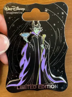 Disney WDI Disneyland 60th 60 Diamond Character LE 250 Pin - Maleficent Villain - Image 4