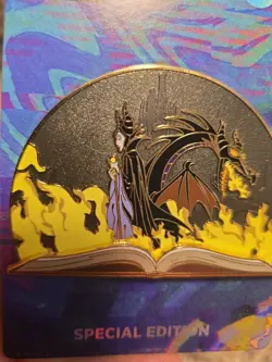 Sleeping Beauty Story Book Maleficent Drogon SE 300 Small Scratches See Pictures - Image 3
