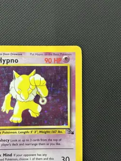 Pokemon TCG Hypno 1st Edition Holo Card Fossil Rare, 8/62 LP/MP - Image 3