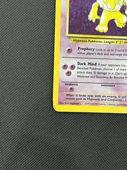 Pokemon TCG Hypno 1st Edition Holo Card Fossil Rare, 8/62 LP/MP - Image 5