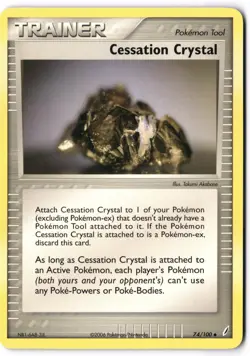 Pokemon Card - Cessation Crystal 74/100 Uncommon - Crystal Guardians - NM - Image 1