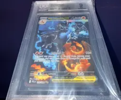MEGA CHARIZARD X EX 125/094 SIR PHANTASMAL FLAMES POKEMON Beckett graded MINT 9 - Image 1