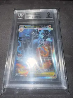 MEGA CHARIZARD X EX 125/094 SIR PHANTASMAL FLAMES POKEMON Beckett graded MINT 9 - Image 3
