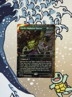 MTG Marvel Super Heroes Earth's Mightiest Heroes (Borderless Scene Card) 0349... - Image 1