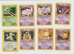 Lot of 8 Pokemon TCG Sabrina s Pokemons Gym Heroes Set & Gym Challenge Set WTOC - Image 1