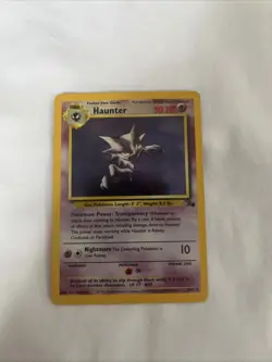 Haunter 6/62 Fossil Holo Pokemon Card WOTC - Image 1