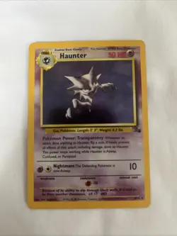 Haunter 6/62 Fossil Holo Pokemon Card WOTC - Image 2