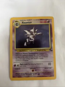 Haunter 6/62 Fossil Holo Pokemon Card WOTC - Image 3
