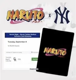 Naruto X Yankees TCG Promotional Card - PRESALE SEPTEMBER 8 - Image 1
