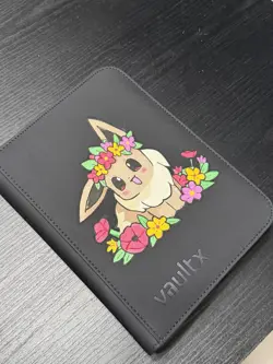 CUSTOM POKEMON BINDER, EEVEE BINDER CUSTOM, POKEMON CARDS, POKEMON BINDER - Image 2