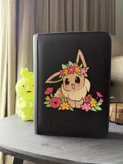 CUSTOM POKEMON BINDER, EEVEE BINDER CUSTOM, POKEMON CARDS, POKEMON BINDER - Image 3