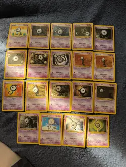 19 Unown Cards - Pokemon Neo Discovery And Others - Image 1