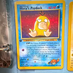 Pokemon TCG Gym Heroes WotC Misty Lot 4 first edition 17 cards total 1 holo - Image 1
