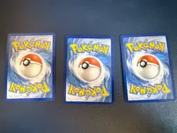 Team Rockets Moltres EX Stamped Full Set 229/182 208/182 031/182 Pokemon Cards - Image 3