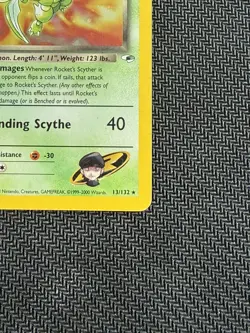 Pokemon Cards: Gym Heroes Rare Holo: Rocket's Scyther 14/132 LP - Image 5
