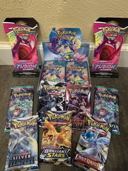 100+ Pokemon Bulk Cards Lot - 20+ Holos/Reverse Holos + UNOPENED BOOSTER PACK ✨ - Image 1