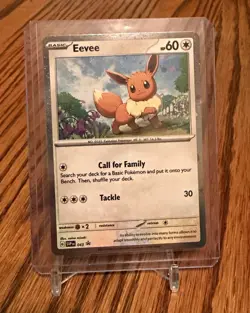 Pokemon TCG Eevee 043 SV Scarlet & Violet Promo Cards Promo Holo Eng 60 HP - Image 1