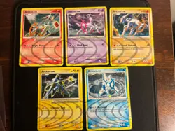 Pokemon TCG Platinum Arceus Set X5 Cards - Arceus AR 3, 4, 6, 7, & 8 - Image 1