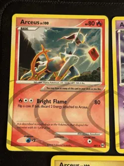 Pokemon TCG Platinum Arceus Set X5 Cards - Arceus AR 3, 4, 6, 7, & 8 - Image 2