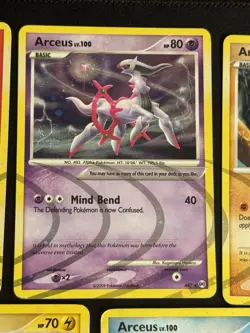 Pokemon TCG Platinum Arceus Set X5 Cards - Arceus AR 3, 4, 6, 7, & 8 - Image 3