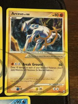 Pokemon TCG Platinum Arceus Set X5 Cards - Arceus AR 3, 4, 6, 7, & 8 - Image 4
