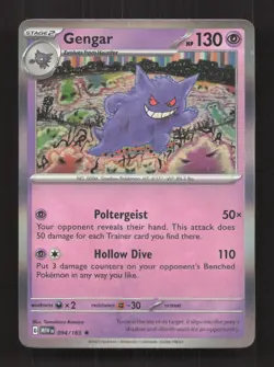 Gengar 094/165 Rare 151 Pokemon Holo Near Mint - Image 1