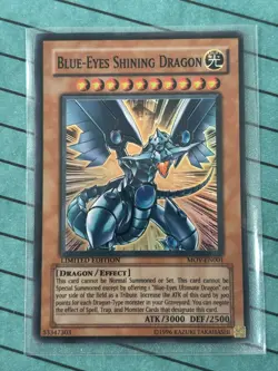 Blue-Eyes Shining Dragon MOV-EN001 Limited Edition (NM+) Super Rare Yu-Gi-Oh! - Image 1